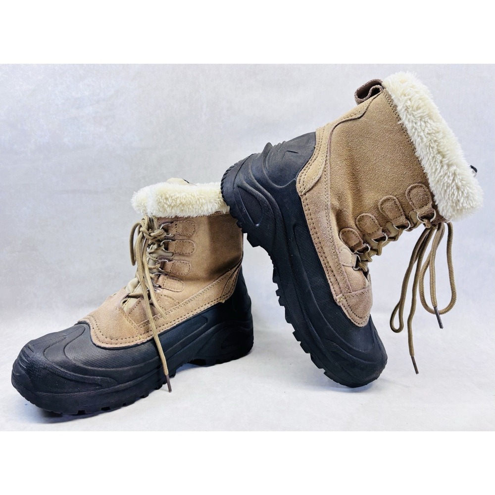 Itasca Thinsulate Womens Duck‎ Boots Suede Leather Waterproof Buff Size 9